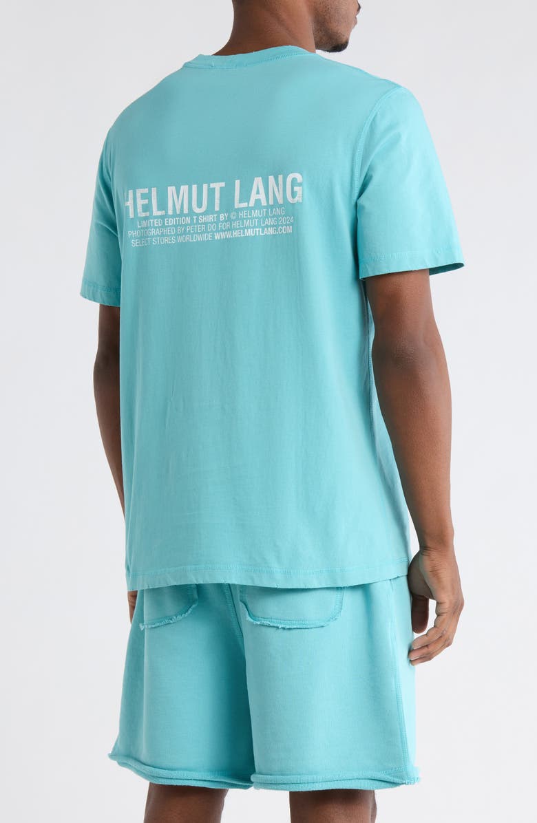 Helmut Lang Postcard Pocket Cotton T-Shirt, Alternate, color, Teal