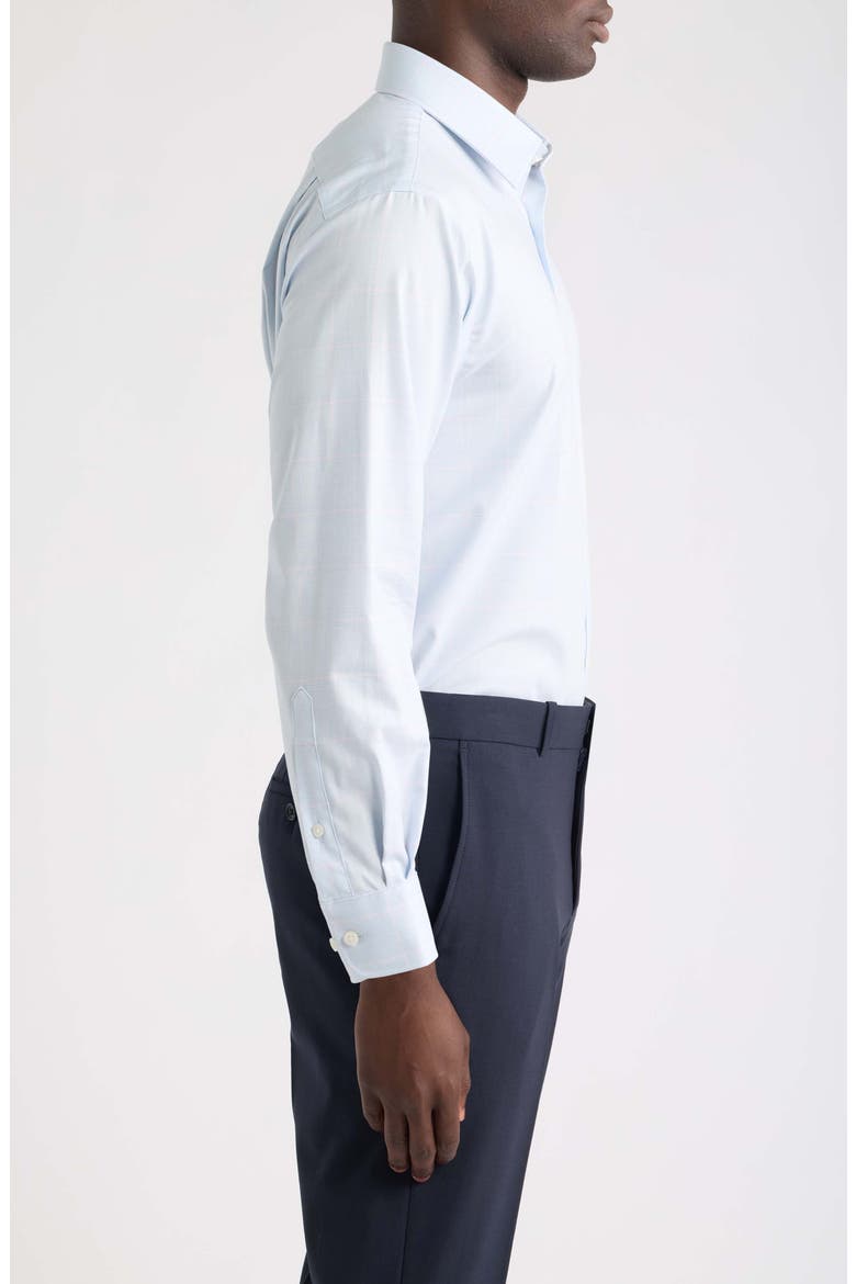 Traditional Fit Plaid Shirt, Alternate, color, BLUE- PINK VITORIO PLAID