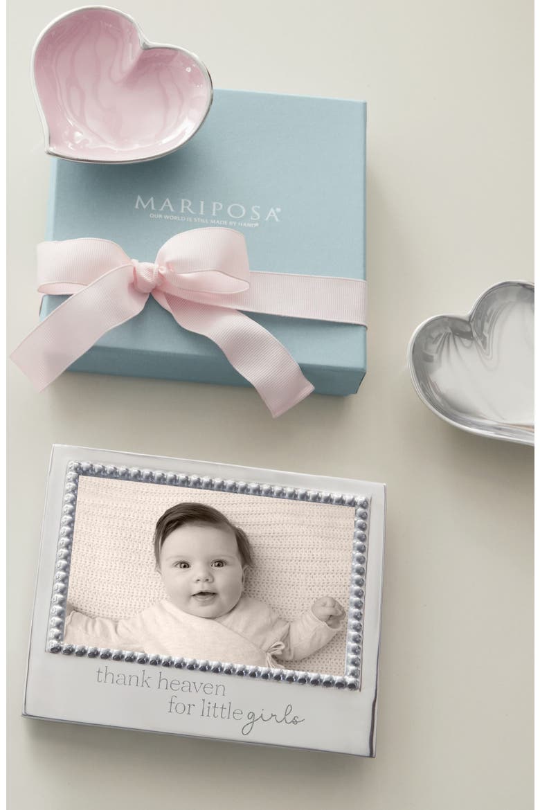 Thank Heaven for Little Girls 4 x 6-Inch Picture Frame, Alternate, color, SILVER