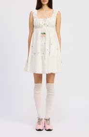 JACQUIE THE LABEL Cherie Cotton Babydoll Dress