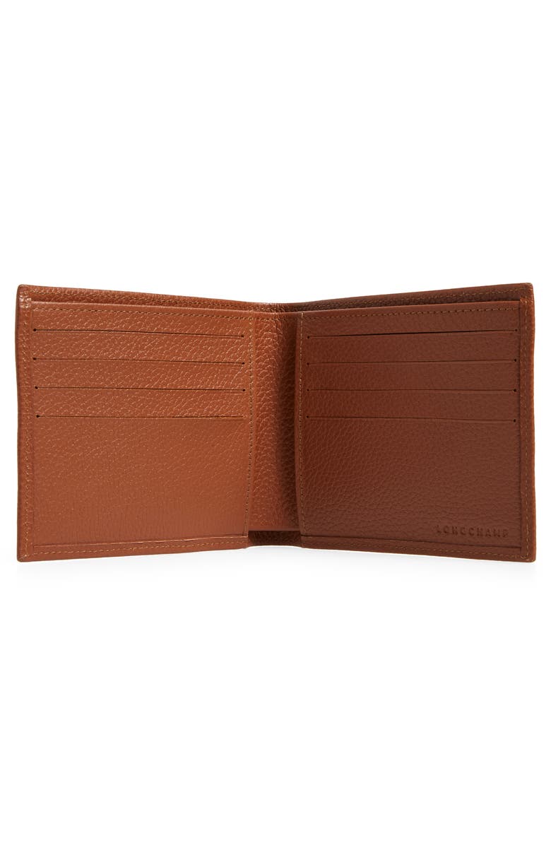 Longchamp Le Foulonné Leather Bifold Wallet, Alternate, color, 