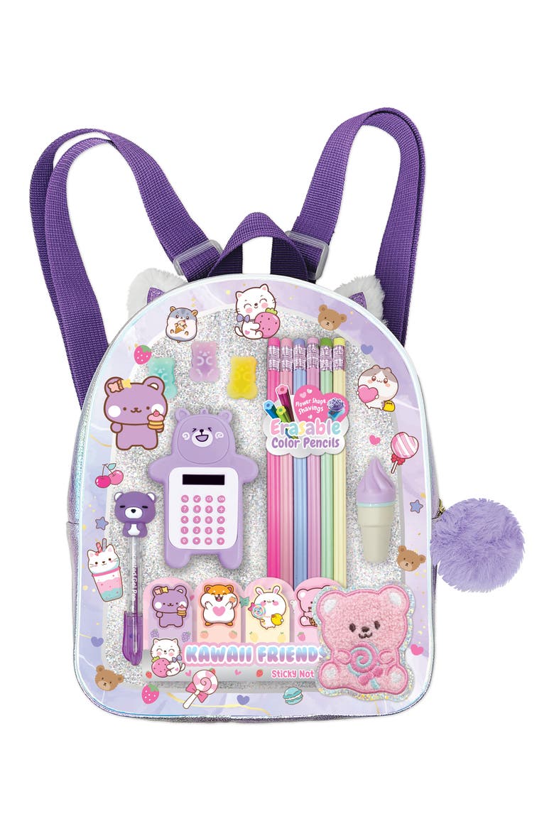 Writing Stash Mini Backpack, Main, color, MULTI PINK