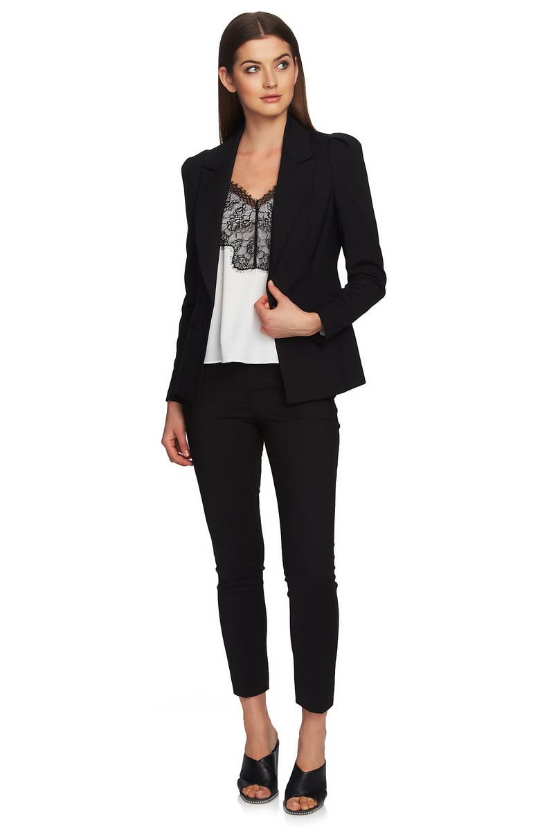 1.STATE Puff Shoulder Blazer, Alternate, color, Rich Black