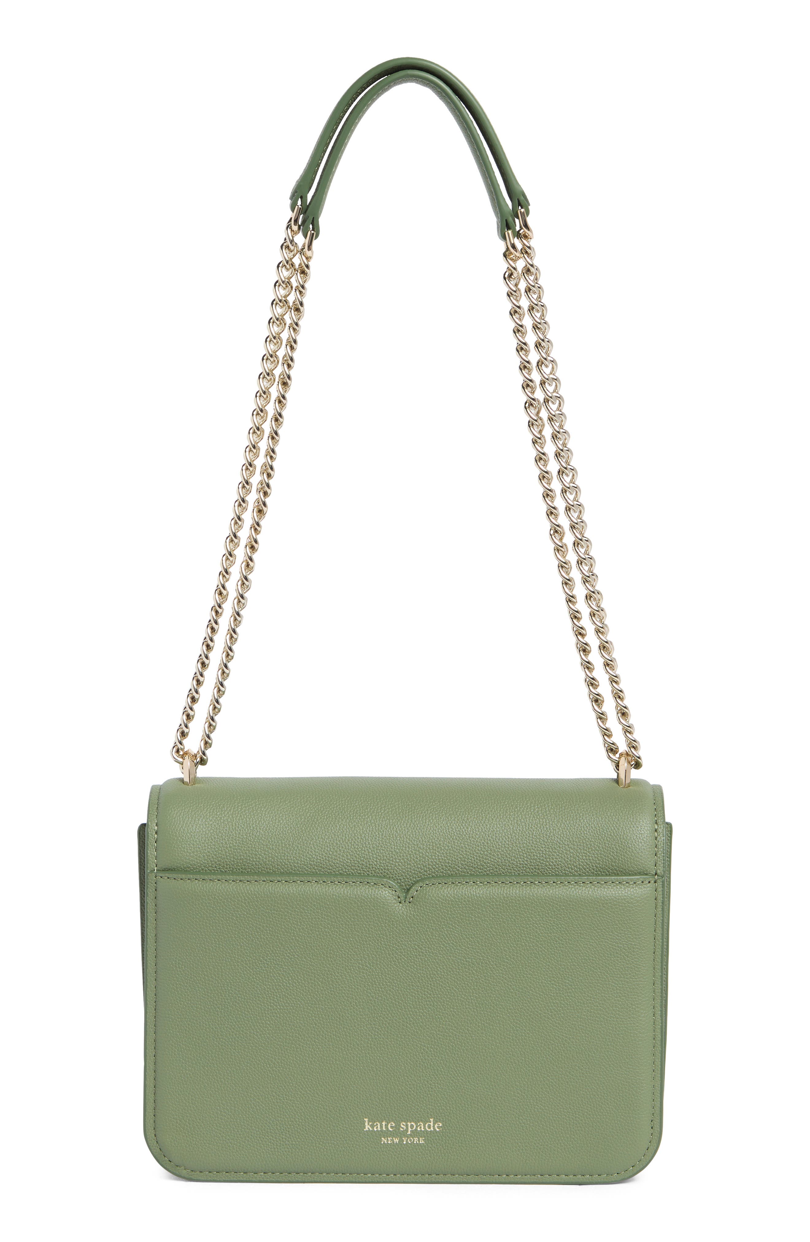 Kate Spade New York locket small grain leather shoulder bag, Alternate, color, Romaine