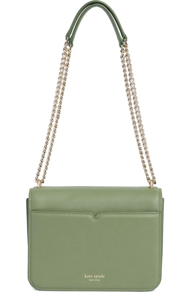 Kate Spade New York locket small grain leather shoulder bag, Alternate, color, Romaine