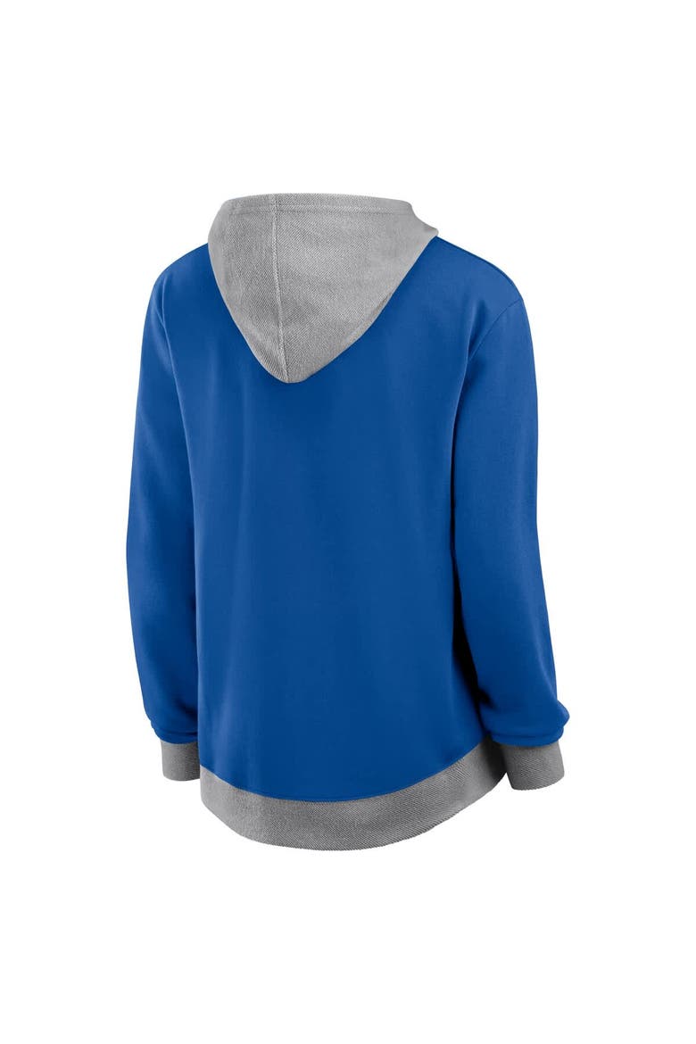 Women's Logo Athletic Royal New York Islanders Hit It French Terry Full-Zip Hoodie, Alternate, color, Royal
