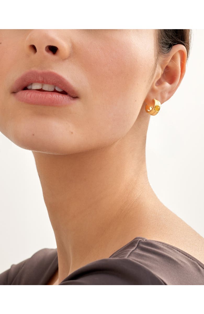 Katie Loxton 'November' Waterproof Gold Birthstone Hoop Earrings, Alternate, color, November