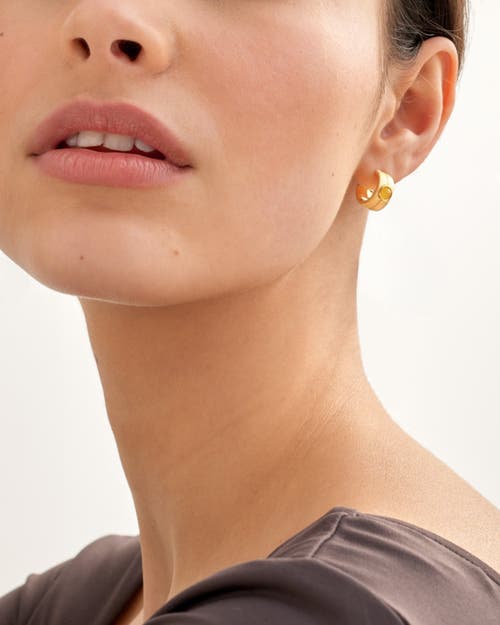 Katie Loxton 'november' Waterproof Gold Birthstone Hoop Earrings In Gold