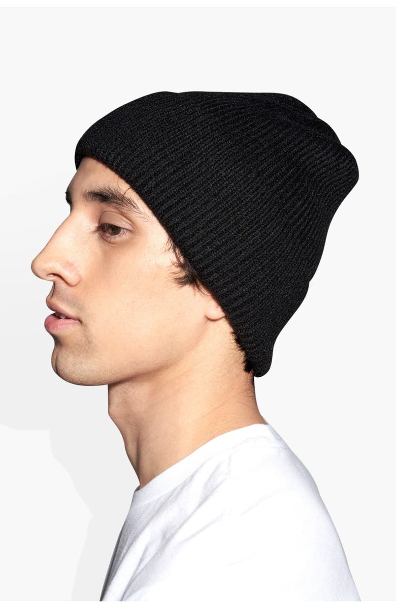 THE CELECT Cashmere Beanie, Alternate, color, Black