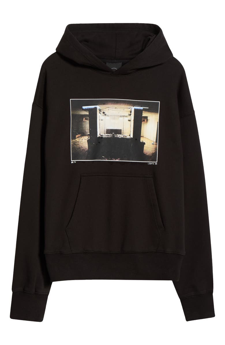 BOILER ROOM Lights On Oversize Photo Graphic Hoodie, Alternate, color, Black