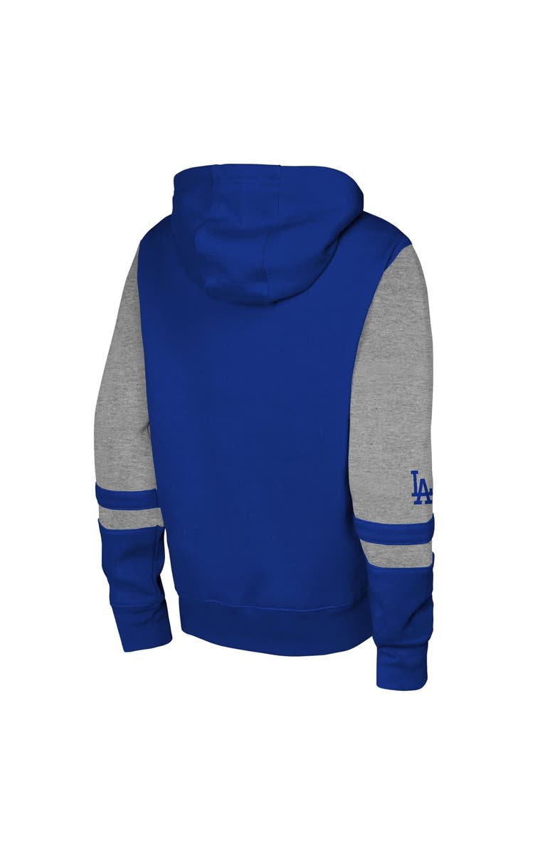 Outerstuff Men's Outerstuff Royal Los Angeles Dodgers Stadium Colorblock Full-Zip Hoodie, Alternate, color, 