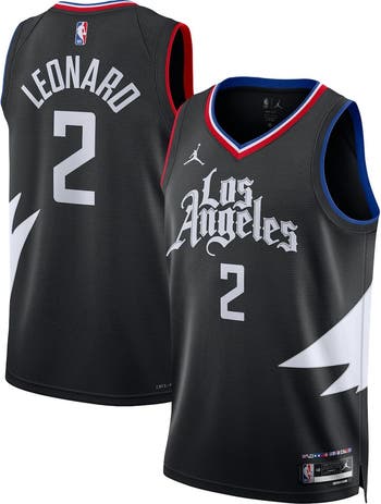 Unisex Jordan Brand Kawhi Leonard Black LA Clippers Swingman Jersey Statement Edition