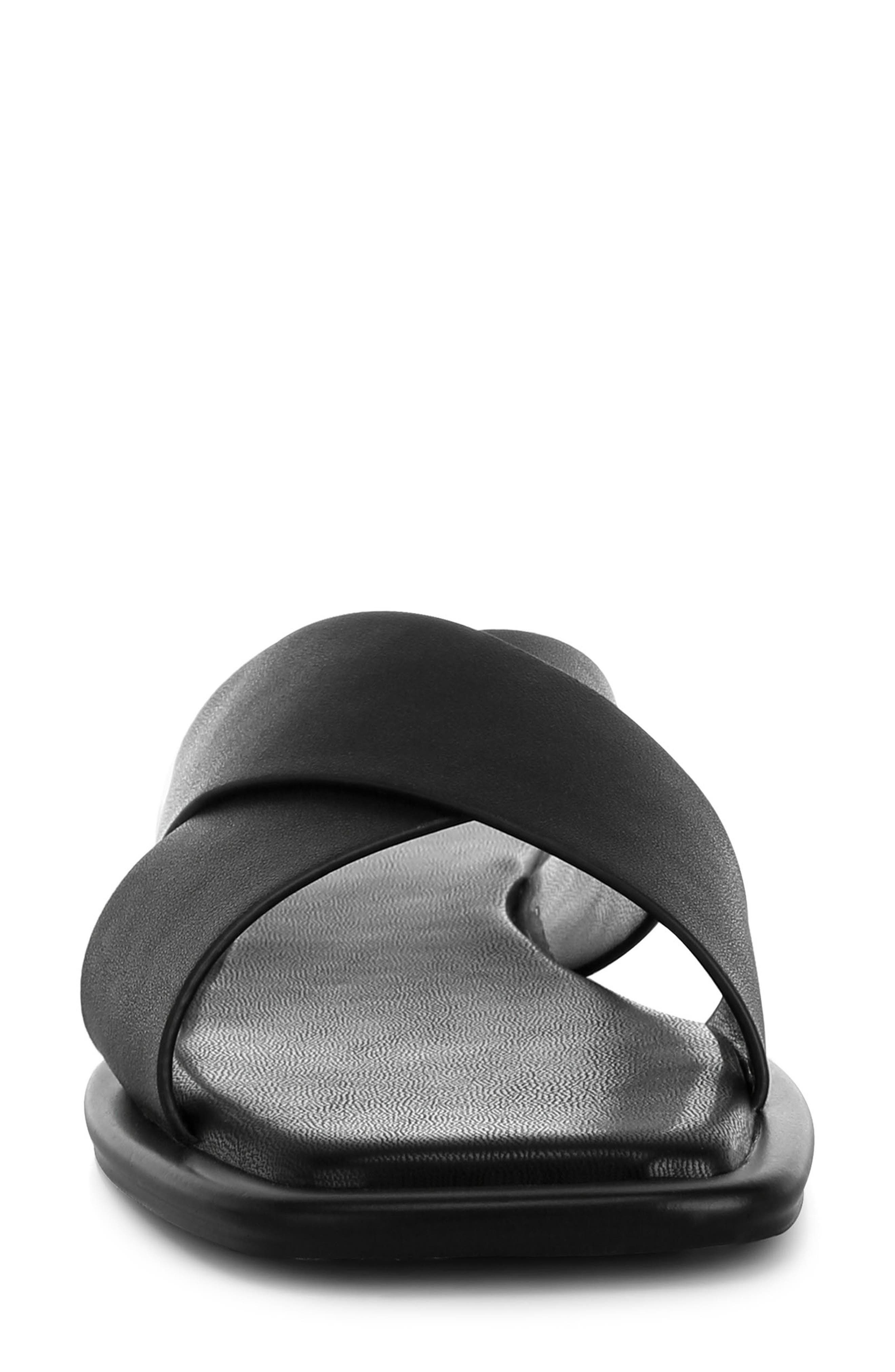 Shosa Slide Sandal, Alternate, color, BLACK