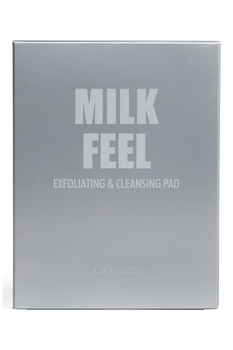 Milk Feel Exfoliating & Cleansing Pads, Main, color, WHITE