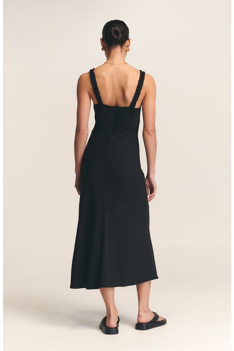 Tide Midi Dress, Alternate, color, Black