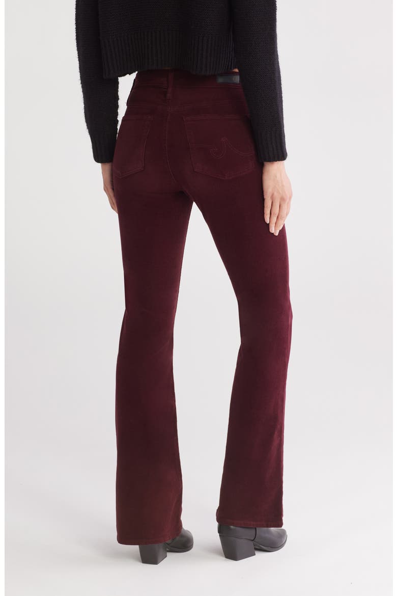 Farrah Bootcut Corduroy Pants, Alternate, color, WINE BLOOM