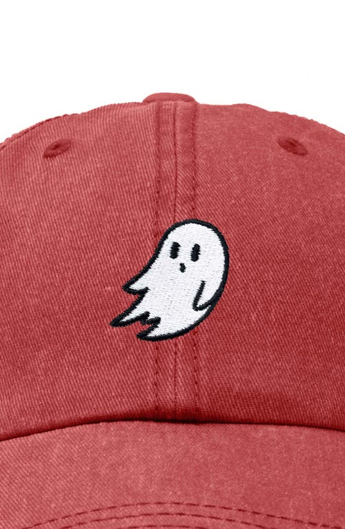 Dalix Ghost Dad Hat In Washed Red