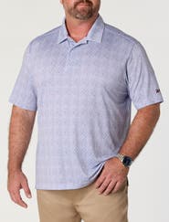 Reebok Big & Tall Contrast Shark-Tooth Polo Shirt