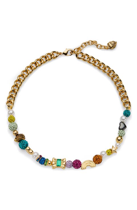 Mixed Bead Collar Necklace
