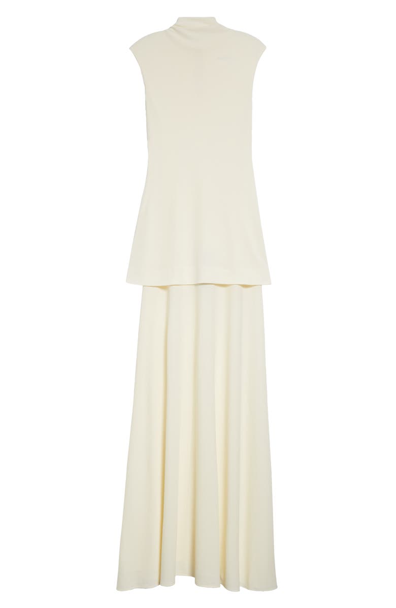 Jil Sander Layered Sleeveless Crepe Dress, Alternate, color, 