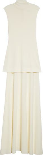 Jil Sander Layered Sleeveless Crepe Dress | Nordstrom