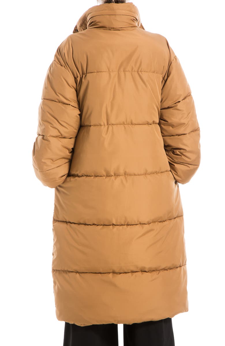 MAX STUDIO Longline Puffer Jacket, Alternate, color, Vicuna