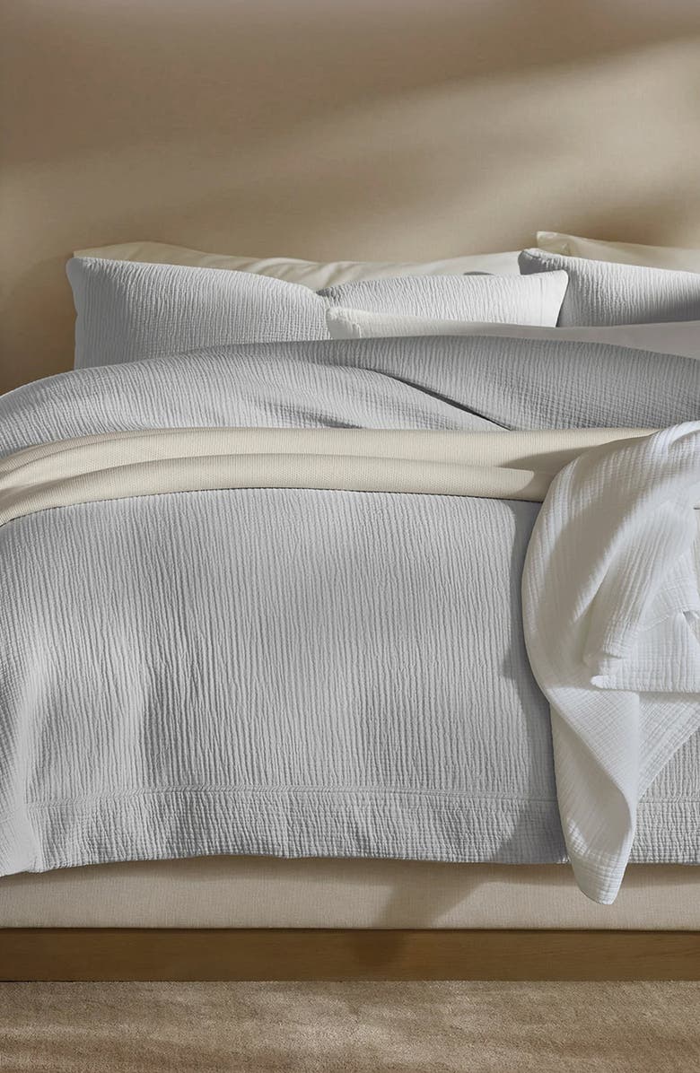 Boll & Branch Dream Organic Cotton Duvet Cover & Shams Set, Alternate, color, Sky