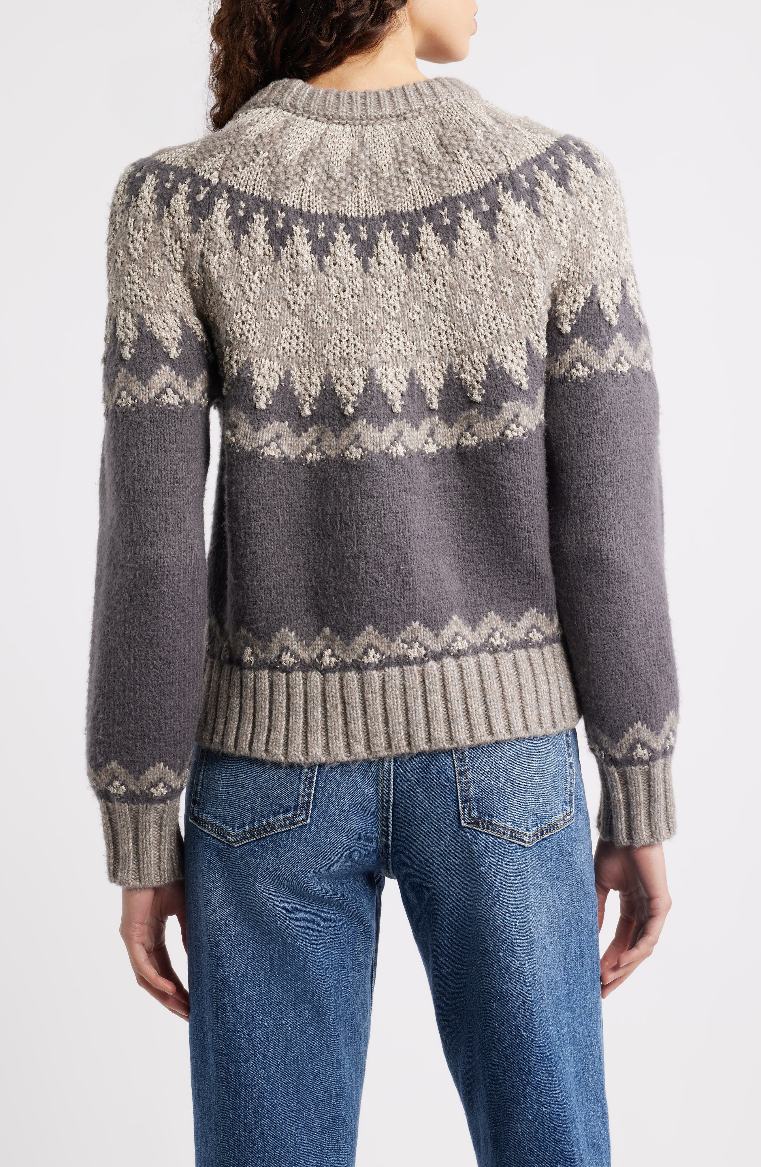 Lela Fair Isle Raglan Sweater - image 2