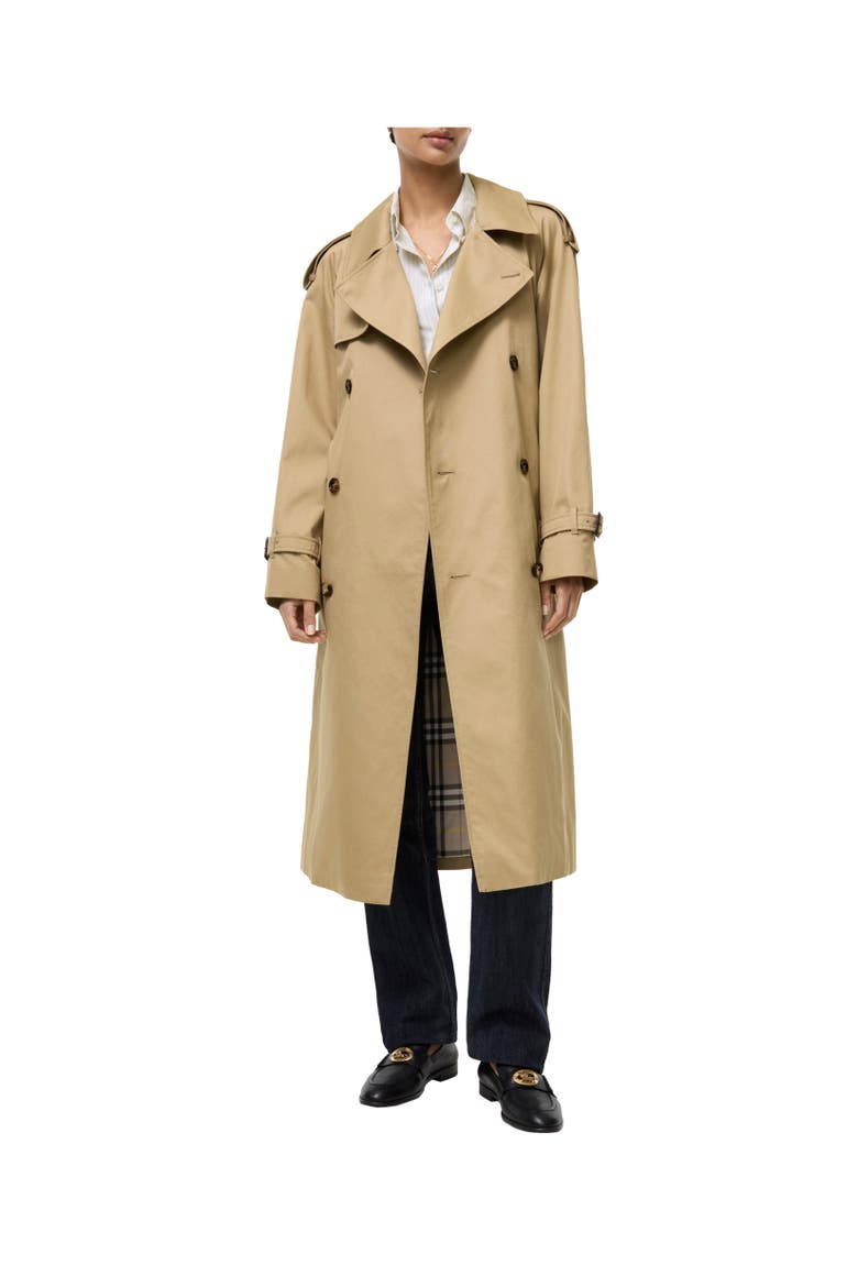 Long Castleford Trench Coat, Alternate, color, Beige