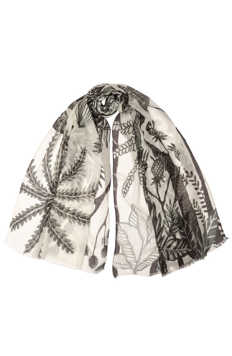 Elizabetta Palma - Modal Cotton Silk Scarf/Shawl, Main, color, Black