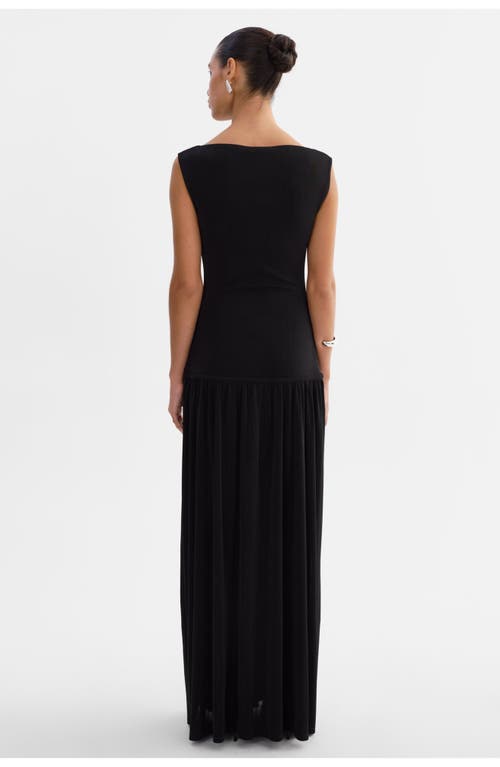 Lamarque Hanna | Knit Drop Waist Maxi Dress In Black