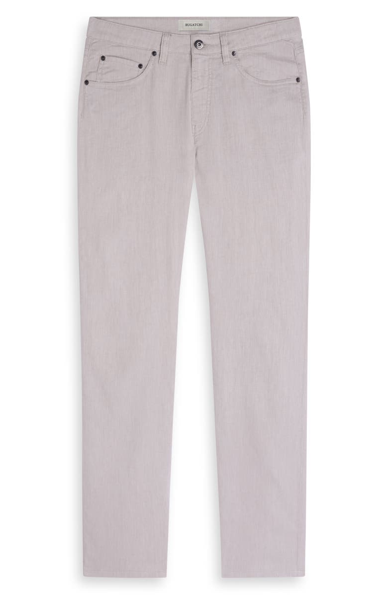 Bugatchi Straight Leg Five Pocket Pants, Alternate, color, Almond