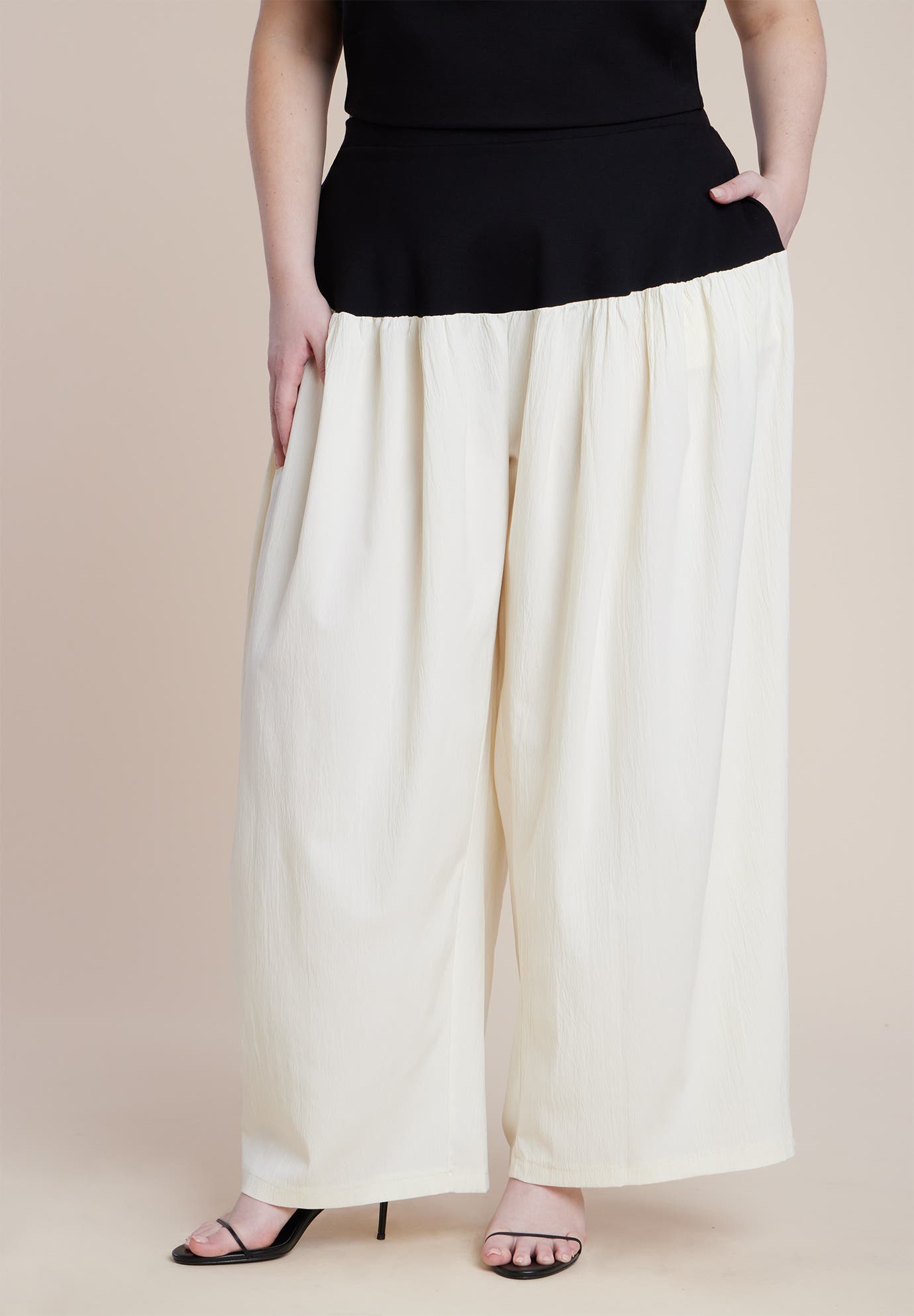Colorblocked Wide Leg Pant - image 2