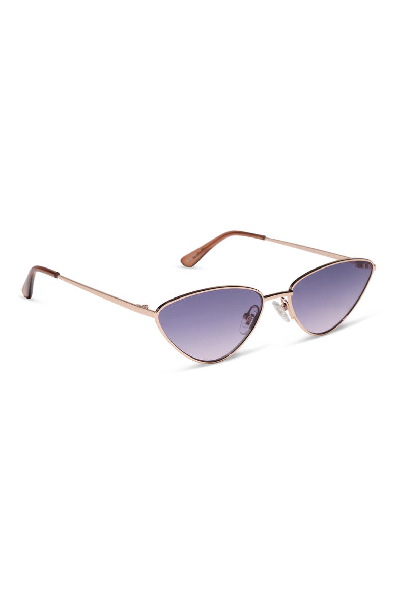Tabitha Cat Eye Sunglasses, Alternate, color, CHAMPAGNE LAVENDER ROSE