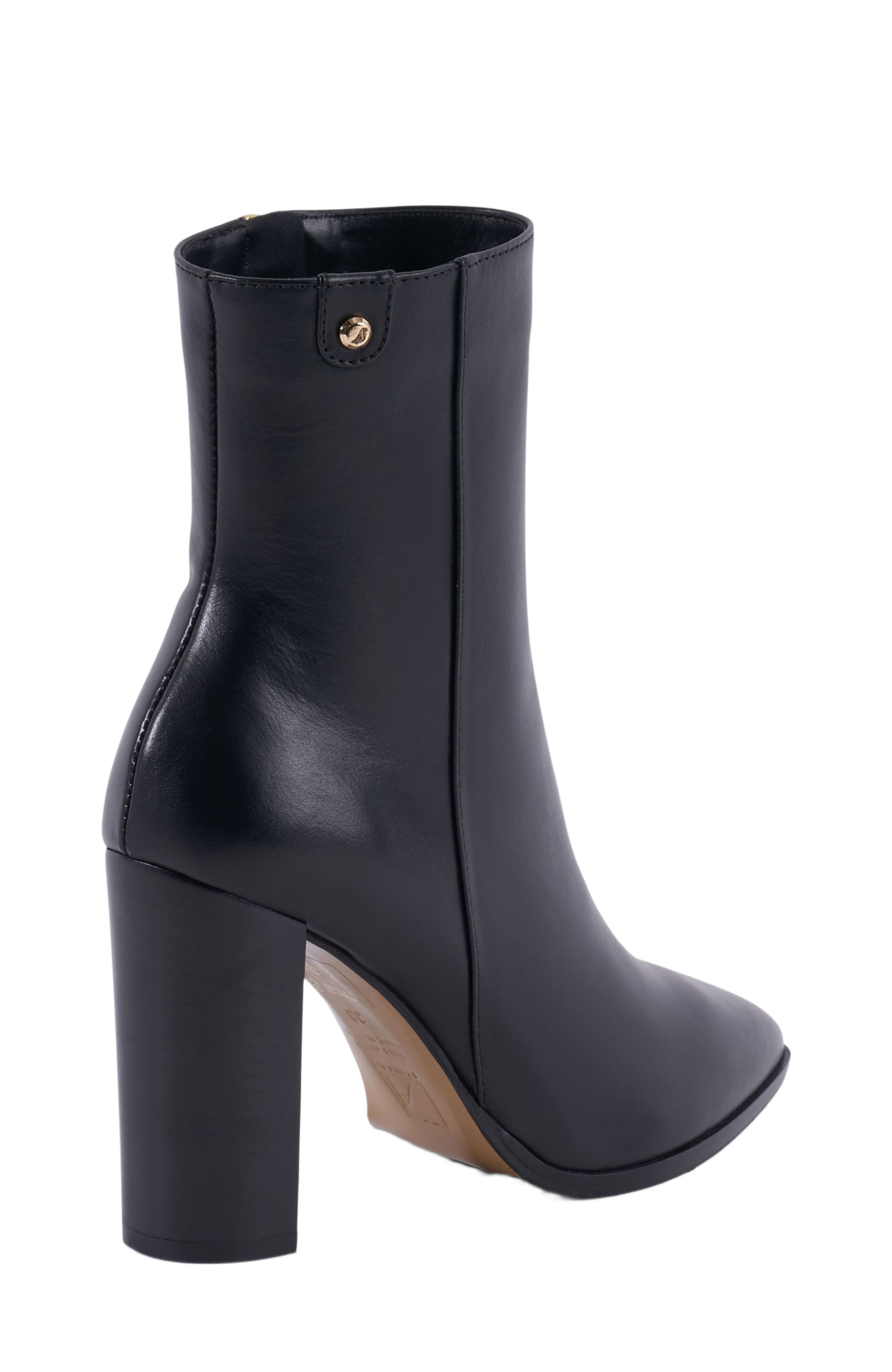 Stinaa.J Lily Orthopedic Pointed Toe Booties, Alternate, color, Black Leather