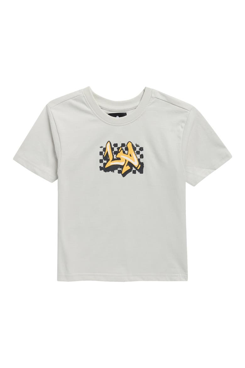 Kids' Polar Graphic T-Shirt, Main, color, OYSTER MUSHROOM/ CITY TAG