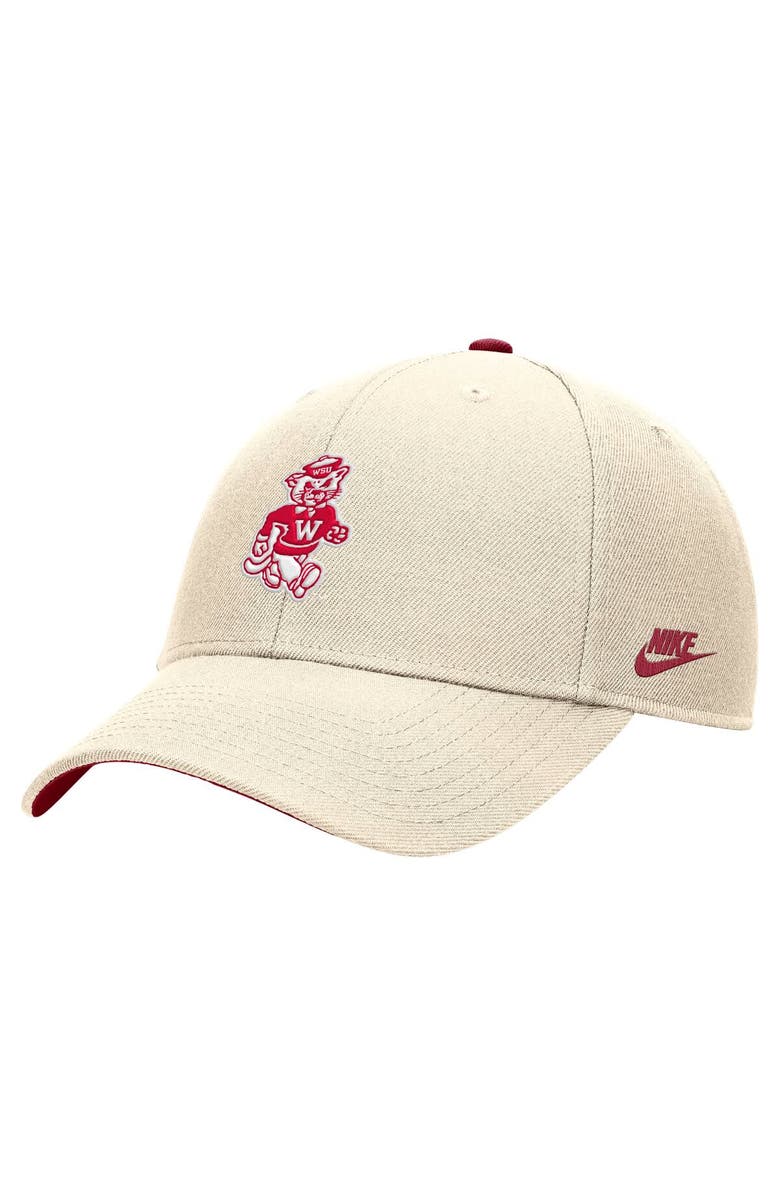 Nike Men's Nike Natural Washington State Cougars Vintage Rise Dri-FIT Adjustable Hat, Main, color, 