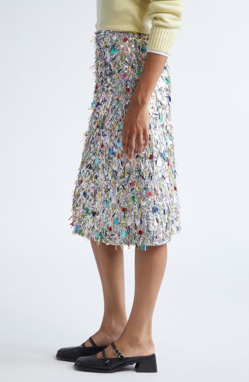 Sandy Liang Martini Confetti Skirt In White