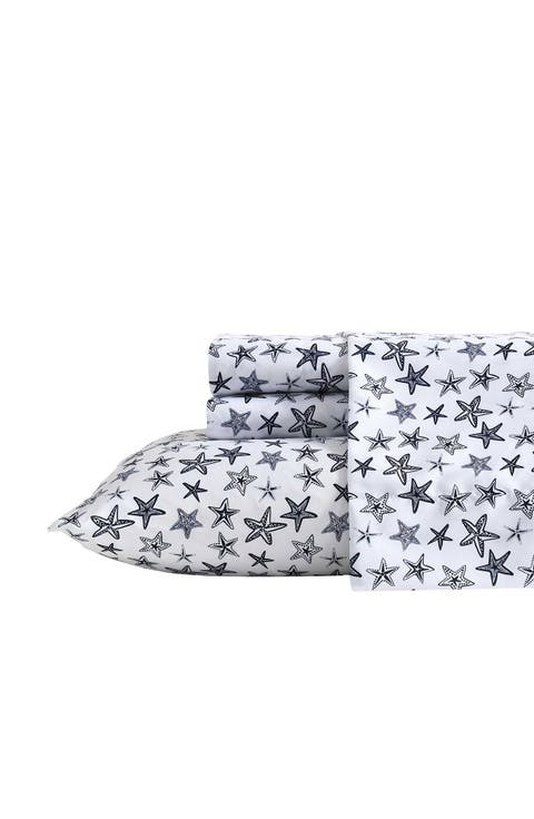 Saltwater Stars Cooling Microfiber Sheet Set