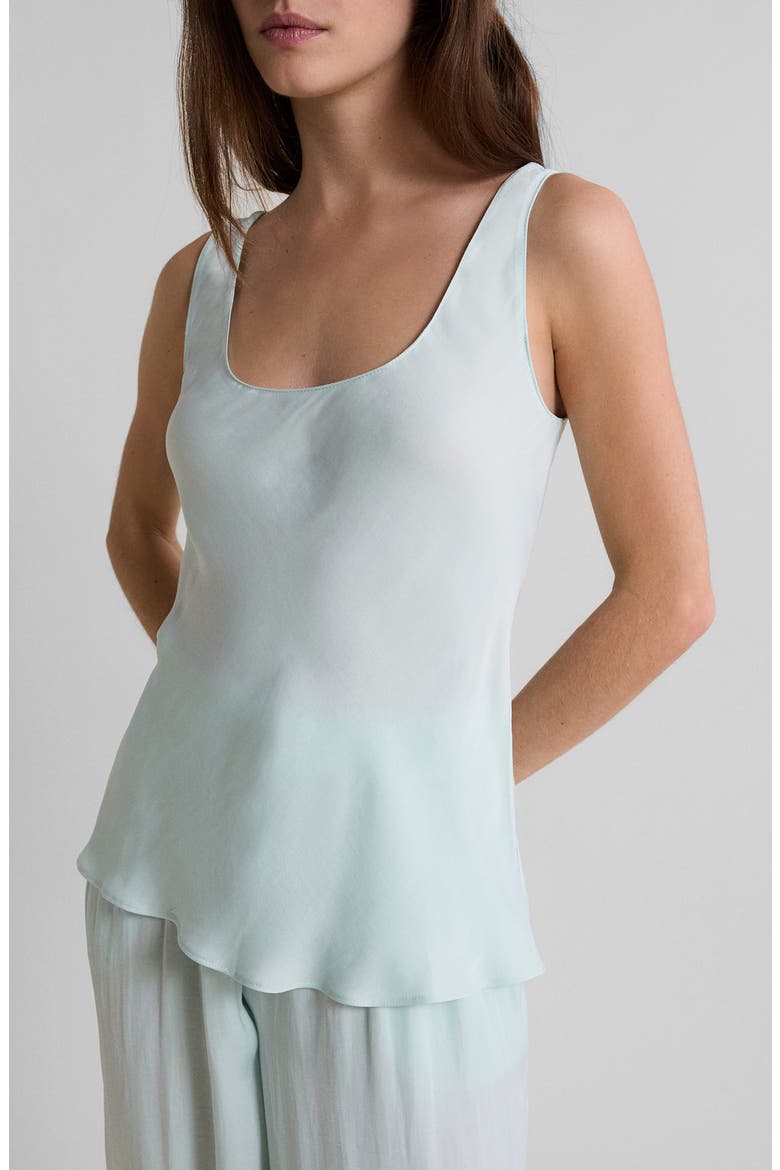 Cheeta Pajama Tank, Alternate, color, BLUE GREEN
