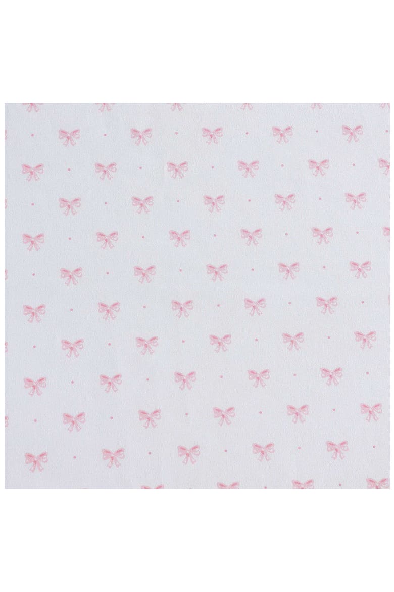 Lovely Bow Print Microfiber Sheet Set, Alternate, color, LT-PASTEL PINK