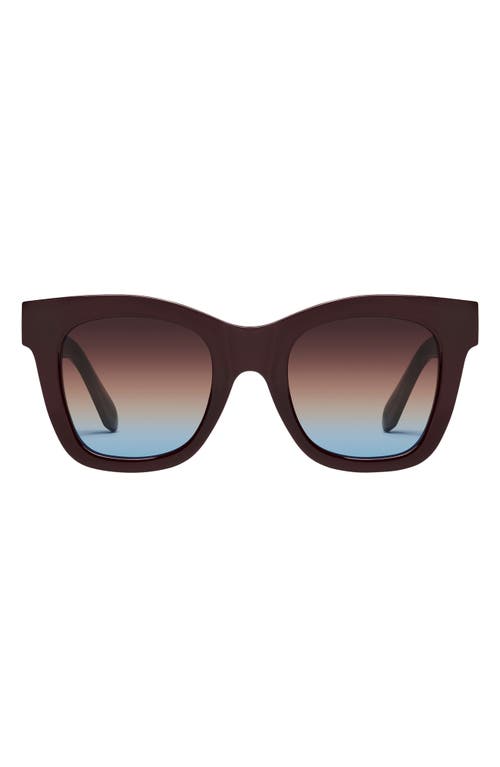 Quay After Hours 51mm Square Sunglasses In Red