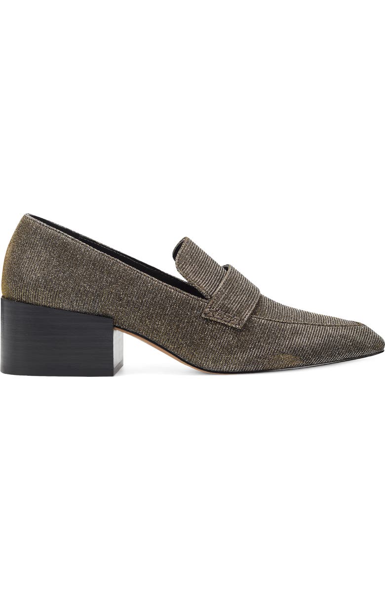 Vince Camuto Adealia Loafer Pump, Alternate, color, Pewter Glitter Fabric
