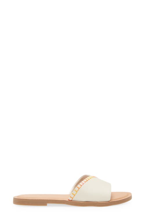 TOMS TOMS SHEA LEATHER SLIDE SANDAL