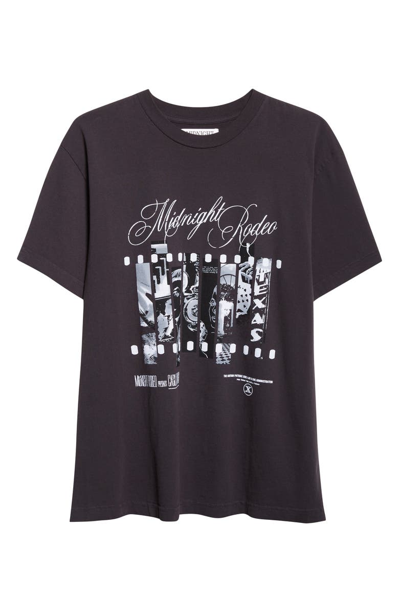 MIDNIGHT RODEO Psychological Thriller Graphic T-Shirt, Alternate, color, Black