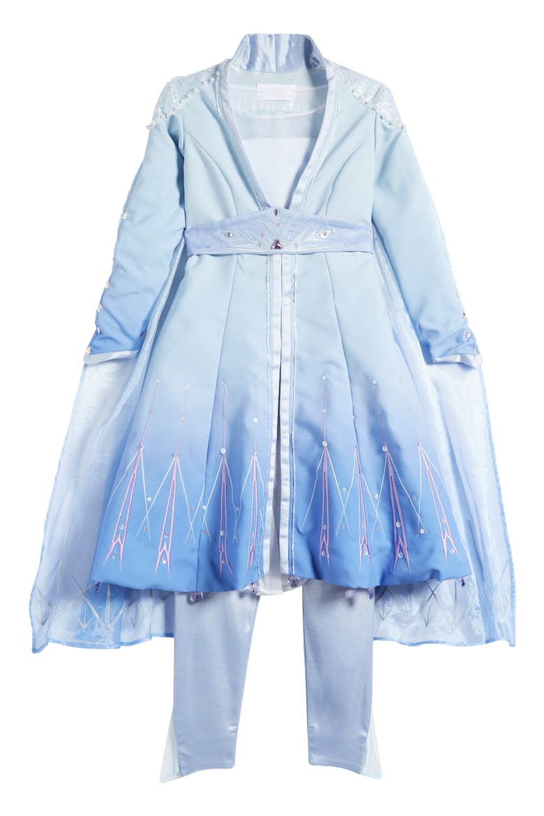 x Disney Kids' Frozen II Premium Edition Elsa Costume, Main, color, BLUE