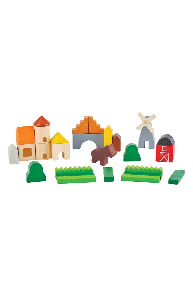 PlanToys<sup>®</sup> Country Block Playset, Main, color, Assorted