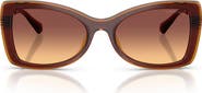 Michael Kors Malaga 53mm Gradient Butterfly Sunglasses