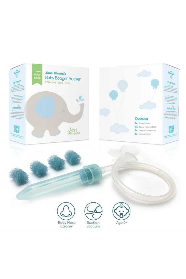Baby Booger Sucker Blue, Gentle & Quick Mucus Removal, Alternate, color, White