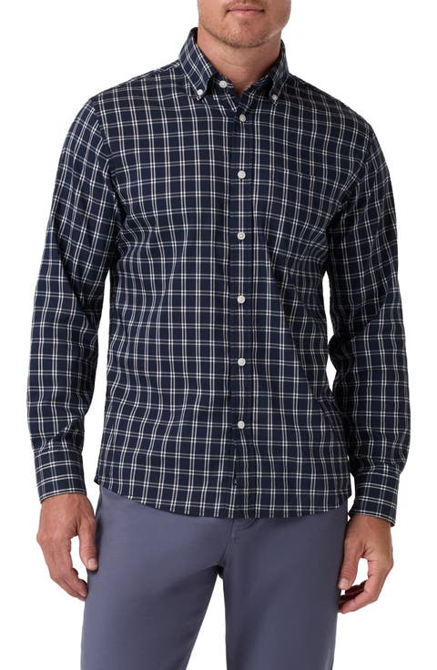 Kennedy Trim Fit Performance Button-Up Shirt
